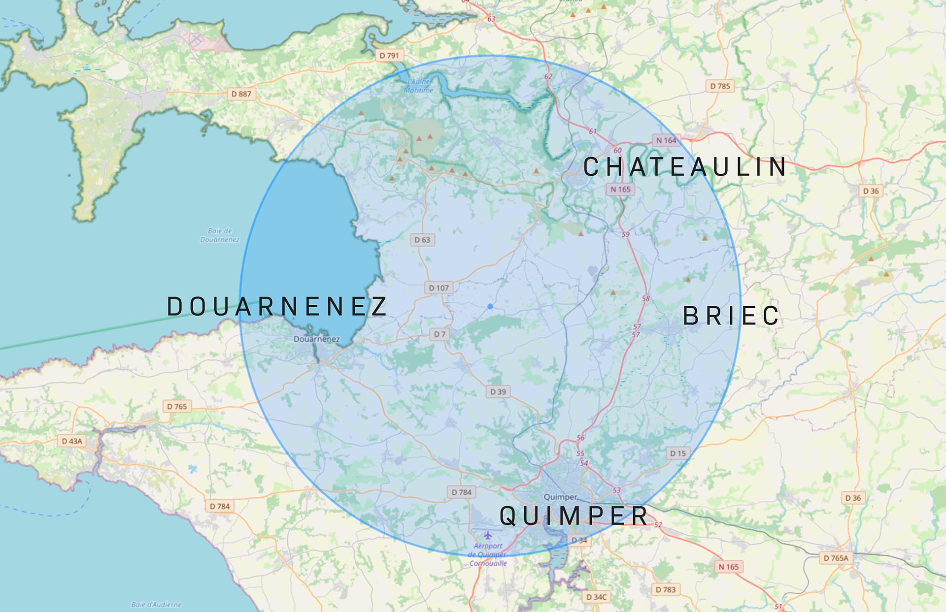 Carte zone d'intervention